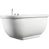 EAGO AM128ETL 6 ft Acrylic White Whirlpool Bathtub w Fixtures