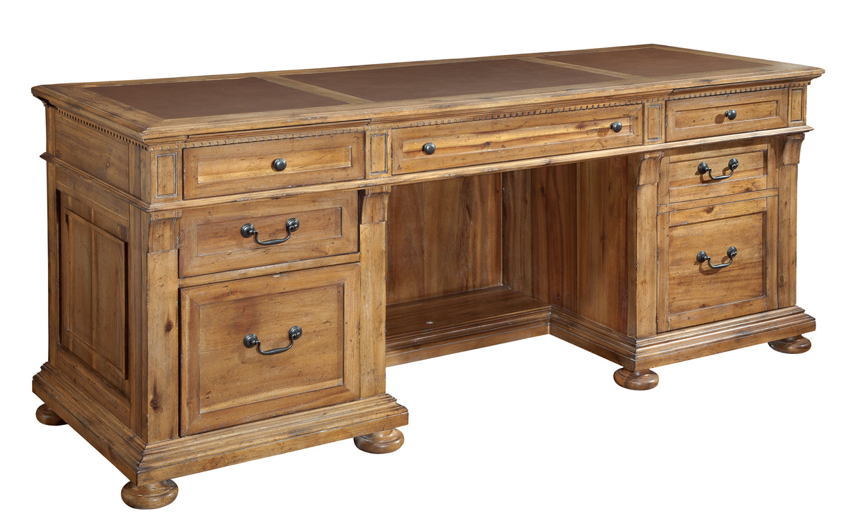 Hekman 79301 Wellington Hall Office 72.5in. x 24in. x 31in. Executive Credenza