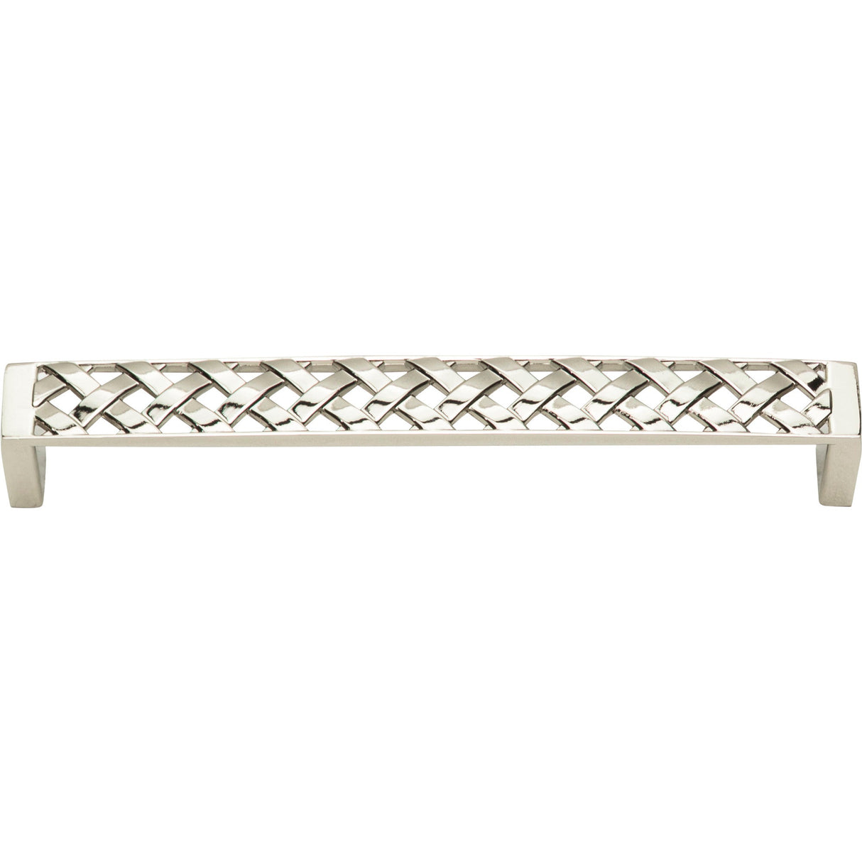 Atlas Homewares Lattice Pull 6 5/16 Inch (c-c) Polished Nickel