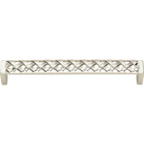 Atlas Homewares Lattice Pull 6 5/16 Inch (c-c) Polished Nickel