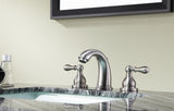 ANZZI L-AZ187BN Raider 8 in. Widespread 2-Handle Bathroom Faucet in Brushed Nickel