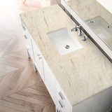 Addison 60" Single Vanity, Glossy White, w/ 3 CM Tajnar Eclos Top