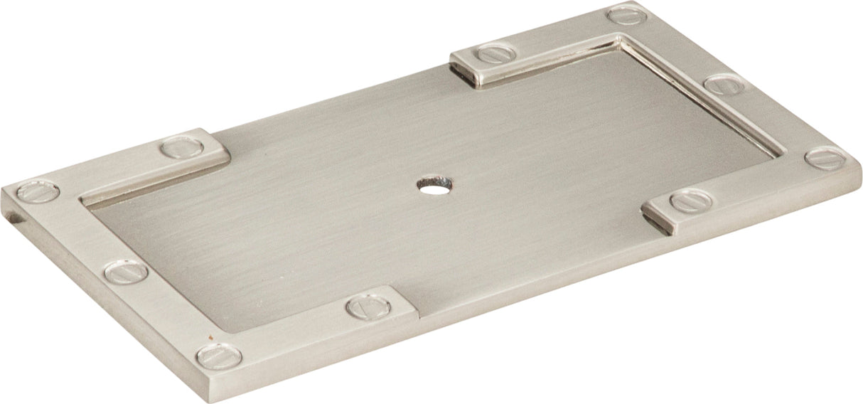Atlas Homewares Campaign L-Bracket Backplate 3 11/16 Inch Brushed Nickel