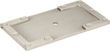 Atlas Homewares Campaign L-Bracket Backplate 3 11/16 Inch Brushed Nickel