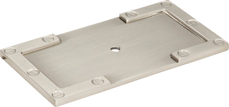 Atlas Homewares Campaign L-Bracket Backplate 3 11/16 Inch Brushed Nickel