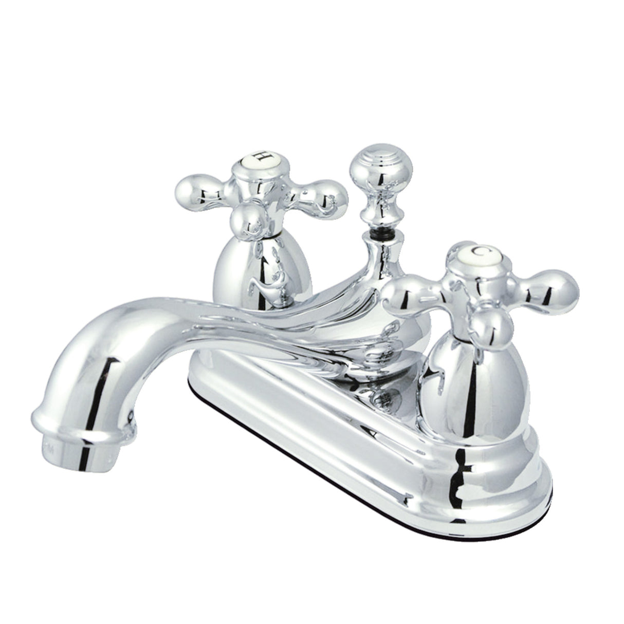 Kingston Brass KS3601AX 4 in. Centerset Bathroom Faucet, Polished Chrome