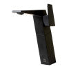 Black Matte Single Hole Tall Bathroom Faucet