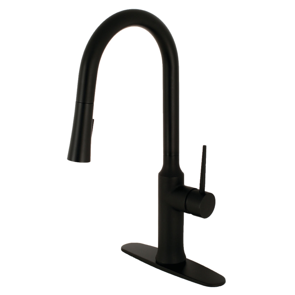 Gourmetier LS2720NYL New York Single-Handle Pull-Down Kitchen Faucet, Matte Black