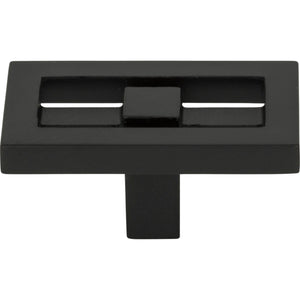 Atlas Homewares Nobu Rectangle Knob 1 3/4 Inch Matte Black