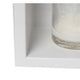 ALFI brand 24 x 12 White Matte Stainless Steel Horizontal Single Shelf Bath Shower Niche