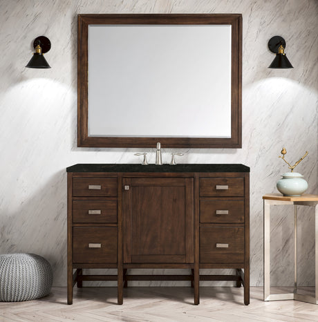 Addison 48" Single Vanity, Mid-Century Acacia, w/ 3 CM Phantome Eclos Top