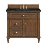 Lorelai 36" Single Vanity, Mid-Century Walnut, w/ 3 CM Phantome Eclos Top