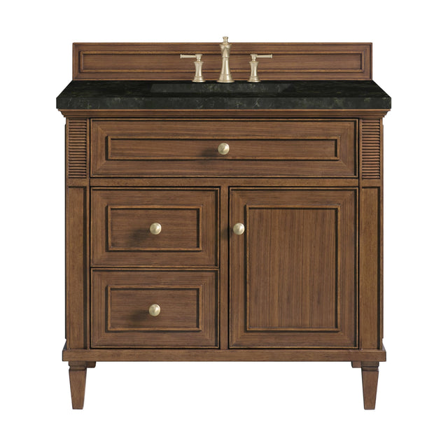 Lorelai 36" Single Vanity, Mid-Century Walnut, w/ 3 CM Phantome Eclos Top