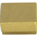 Atlas Homewares Small Square Knob 5/8 Inch (c-c) Vintage Brass