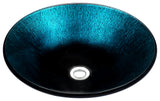 ANZZI LS-AZ169 Stellar Series Deco-Glass Vessel Sink in Marine Crest