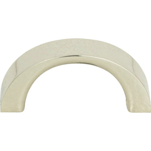 Atlas Homewares Tableau Curved Pull 1 7/16 Inch (c-c) Polished Nickel