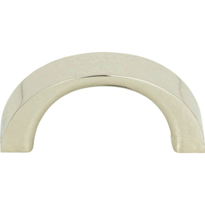 Atlas Homewares Tableau Curved Pull 1 7/16 Inch (c-c) Polished Nickel
