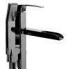 ALFI brand AB2843-PC Polished Chrome Single Hole Floor Mounted Waterfall Tub Filler