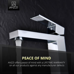 ANZZI L-AZ096 Enti Series Single Hole Single-Handle Vessel Bathroom Faucet in Polished Chrome