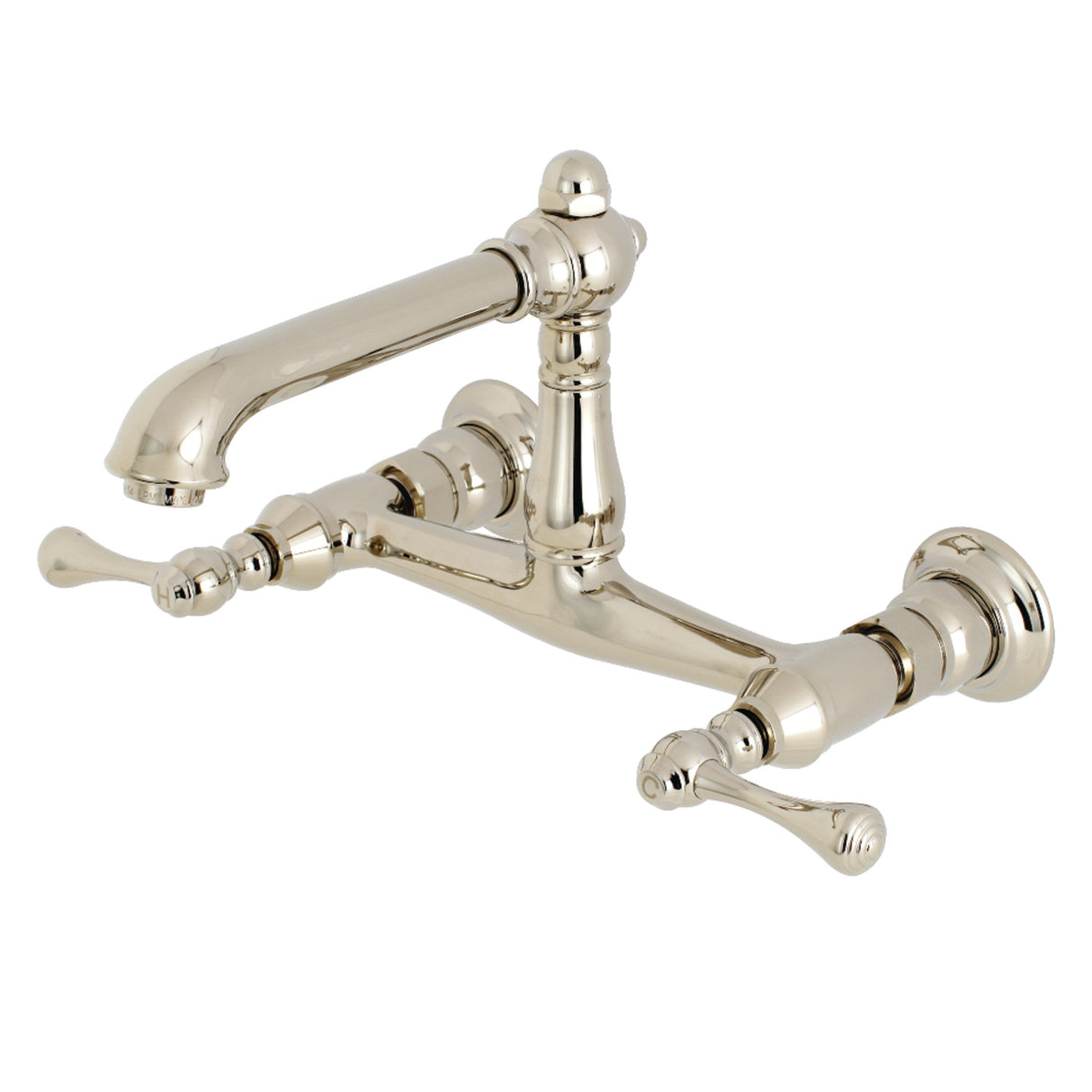 Kingston Brass KS7246BL Wall Mount Bathroom Faucet, Polished Nickel
