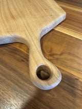 Gill CC Woodworks Live-Edge Oak Cutting Board with Handle