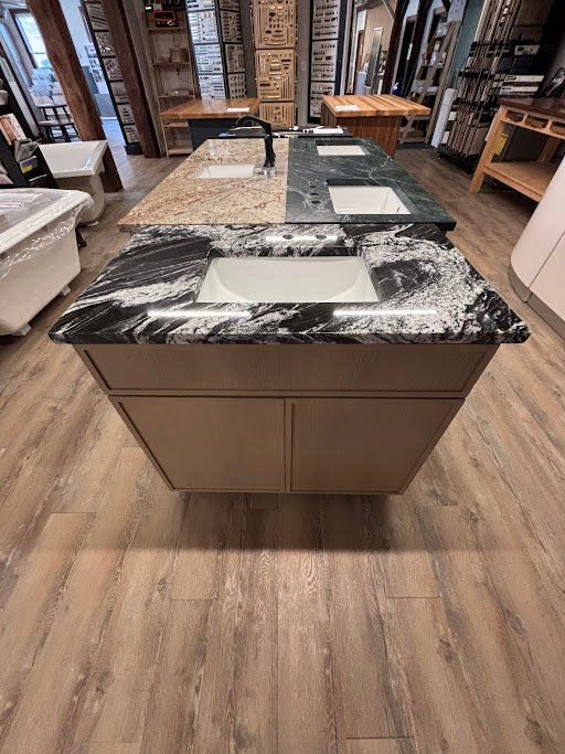 36” Oslo Oak Vanity w/ Black Forest Granite