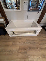 PREMIUM Americh Kent 6030 Alcove Right-Hand Soaker Bathtub w/ 3-Sided Flange + Apron Storage – White