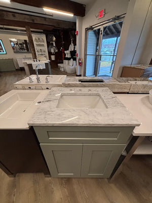 24” Cab-Tec Shaker Moss Green Vanity