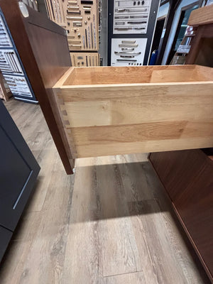 Modern 60" Walnut Kitchen Island with Butcher Block Top
