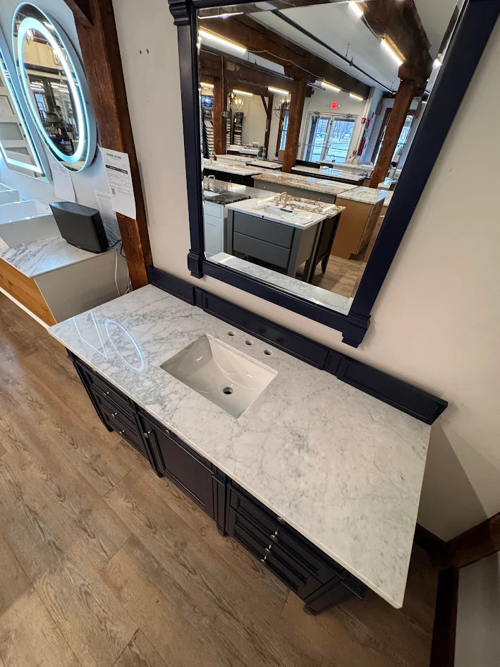 James Martin Vanities Brittany 60" Single Basin Vanity Cabinet w/3CM Top & Mirror