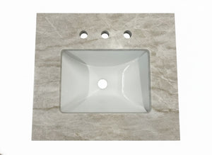 25" Taj Mahal Quartzite Top 3CM