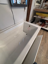 PREMIUM Americh Kent 6030 Alcove Right-Hand Soaker Bathtub w/ 3-Sided Flange + Apron Storage – White