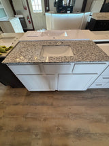 White 48'' Vanity with Marble top