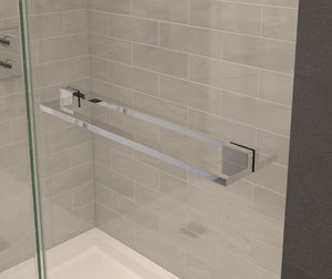 MAAX 139587-810-084-000 Capella 78 56-59 x 78 in. 8 mm Pivot Shower Door for Alcove Installation with GlassShield® glass in Chrome