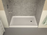 ANZZI SB-AZ04RD-R Jebel 36 x 60  in. Right Drain Single Threshold Shower Base in White