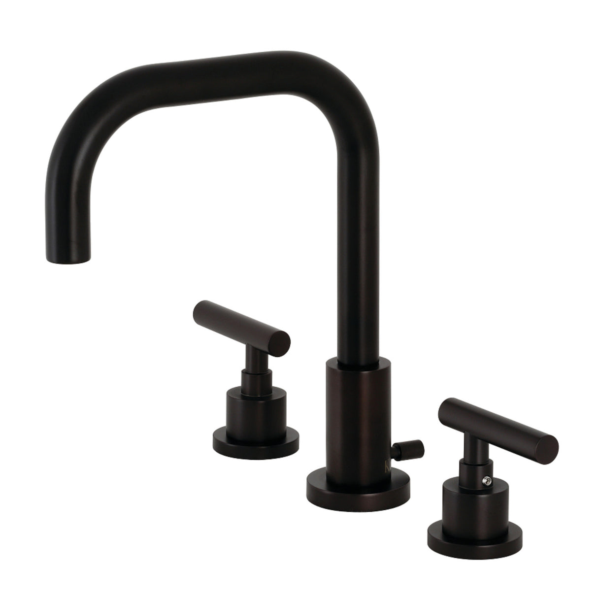 Kingston Brass FSC8935CML Manhattan Widespread Bathroom Faucet with Brass Pop-Up, Oil Rubbed Bronze