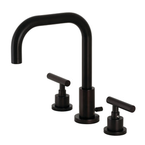 Kingston Brass FSC8935CML Manhattan Widespread Bathroom Faucet with Brass Pop-Up, Oil Rubbed Bronze