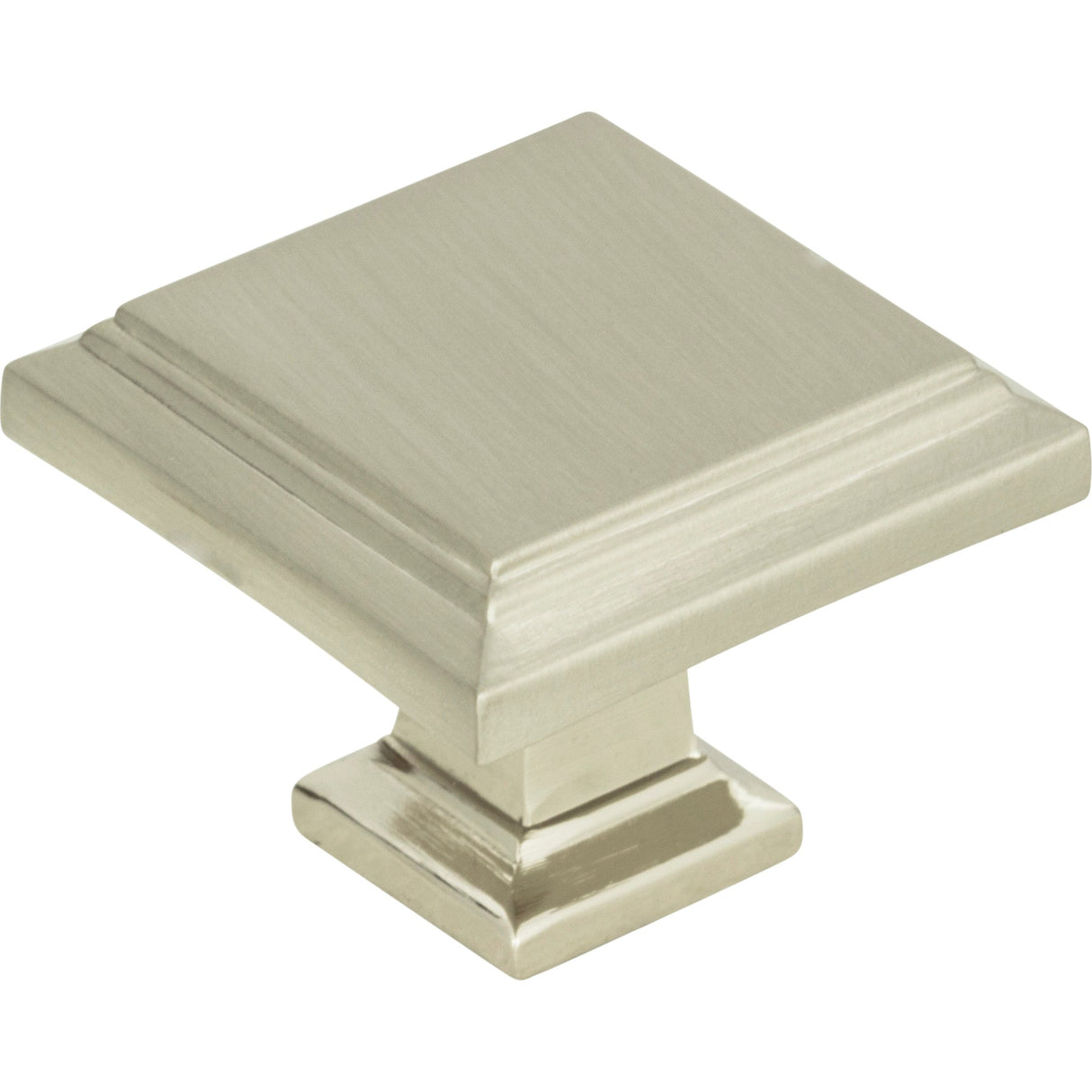 Atlas Homewares Sutton Place Square Knob 1 1/4 Inch Brushed Nickel