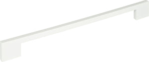 Atlas Homewares Thin Square Pull 11 5/16 Inch (c-c) High White Gloss