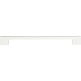 Atlas Homewares Thin Square Pull 11 5/16 Inch (c-c) High White Gloss