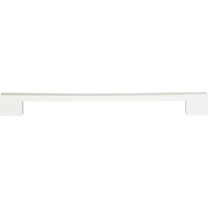Atlas Homewares Thin Square Pull 11 5/16 Inch (c-c) High White Gloss