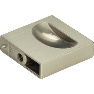 Atlas Homewares Thin Square Knob 1 1/4 Inch Brushed Nickel