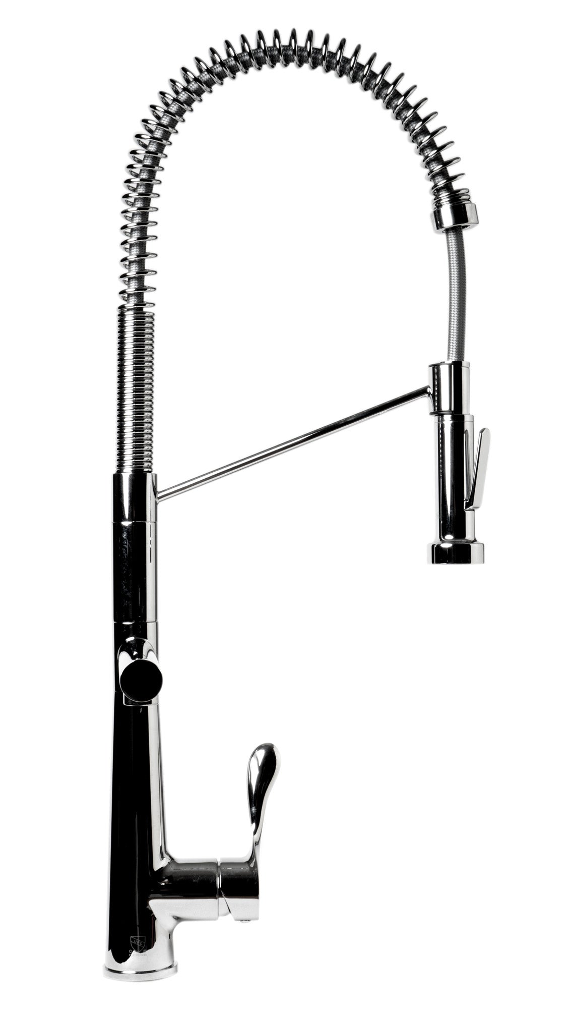 Polished Chrome Double Spout Commercial Spring Kitchen Faucet