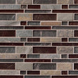 Urbano blend interlocking 12X12 glass stone mesh mounted mosaic tile SMOT-SGLSIL-URB8MM product shot multiple tiles angle view