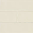 Urbano crema ceramic white subway tile 4x12 glossy  msi collection NURBCRE4X12 product shot angle view