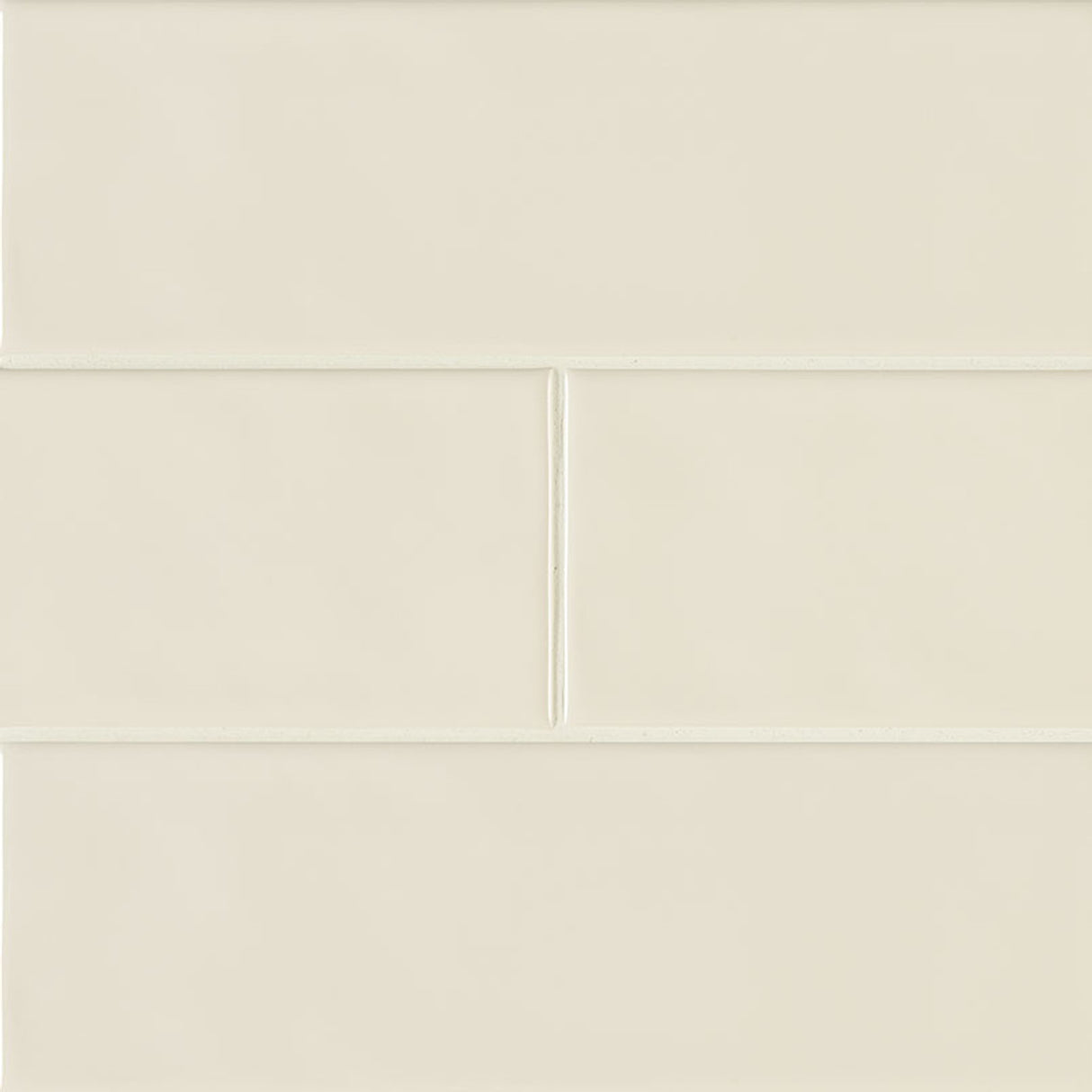 Urbano crema ceramic white subway tile 4x12 glossy  msi collection NURBCRE4X12 product shot angle view