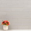 Urbano dusk 3d mix ceramic gray textured subway tile 4x12 glossy  NURBDUSMIX4X12 product shot angle view