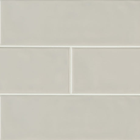 Urbano dusk ceramic white subway tile 4x12 glossy  msi collection NURBDUS4X12 product shot angle view