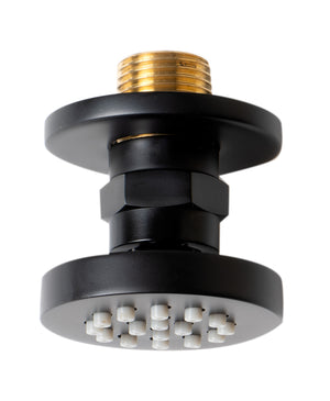 Black Matte 2" Round Adjustable Shower Body Spray