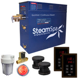 SteamSpa Royal 12 KW QuickStart Acu-Steam Bath Generator Package with Built-in Auto Drain in Oil Rubbed Bronze RYT1200OB-A